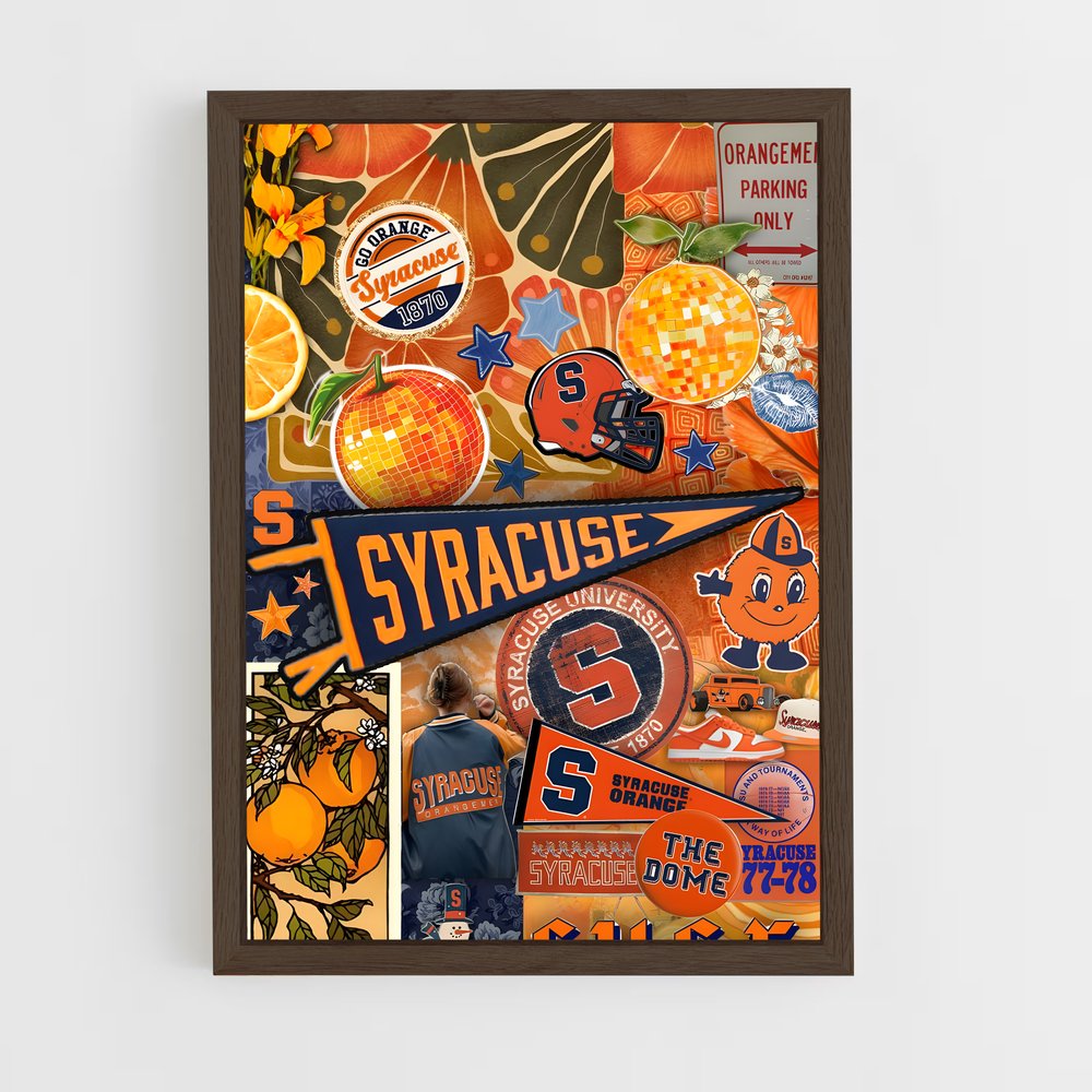 Poster Orange Syracuse – affiche Basketball (vue 5)